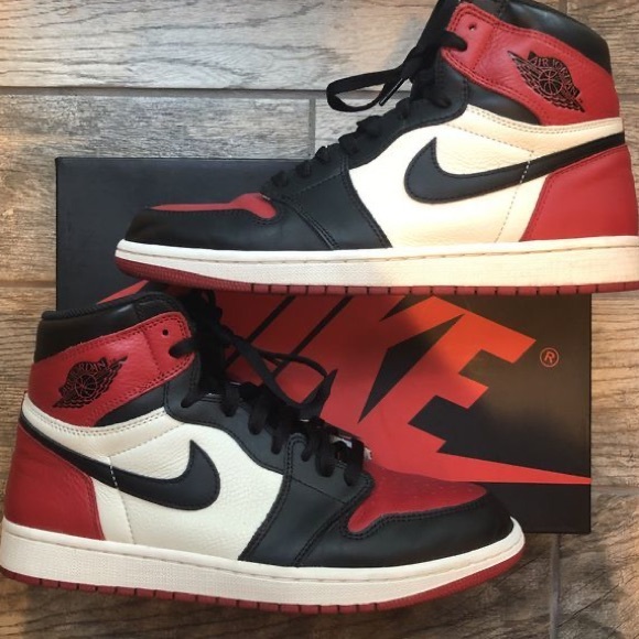 Jordan 1 bred toe